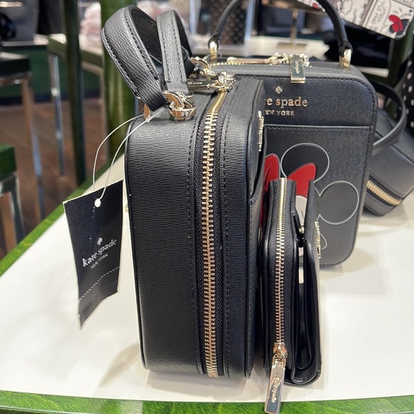 Kate Spade Disney Minnie Mouse Daisy Vanity Crossbody Bag & Zip Around Wallet - Picture 15 of 16